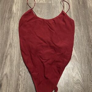 rudy orange body suit top